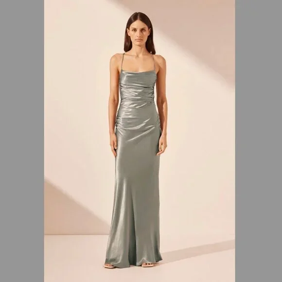 Shona Joy | Dresses | Shona Joy La Lune Lace Back Maxi Dress Sage | Poshmark Shona Joy | Dresses | Shona Joy La Lune Lace Back Maxi Dress Sage | Poshmark